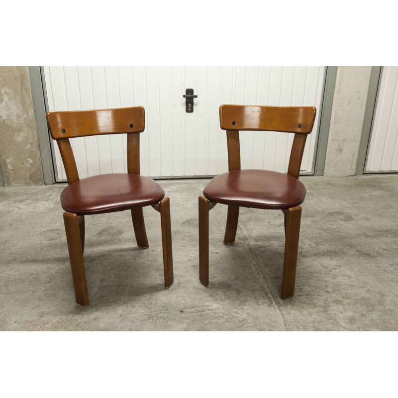 Pair of vintage chairs Bruno Rey Switzerland 1970