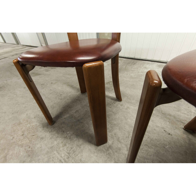 Paire de chaises vintage Bruno Rey Suisse 1970