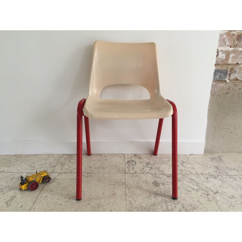 Sedia da scuola vintage per bambini