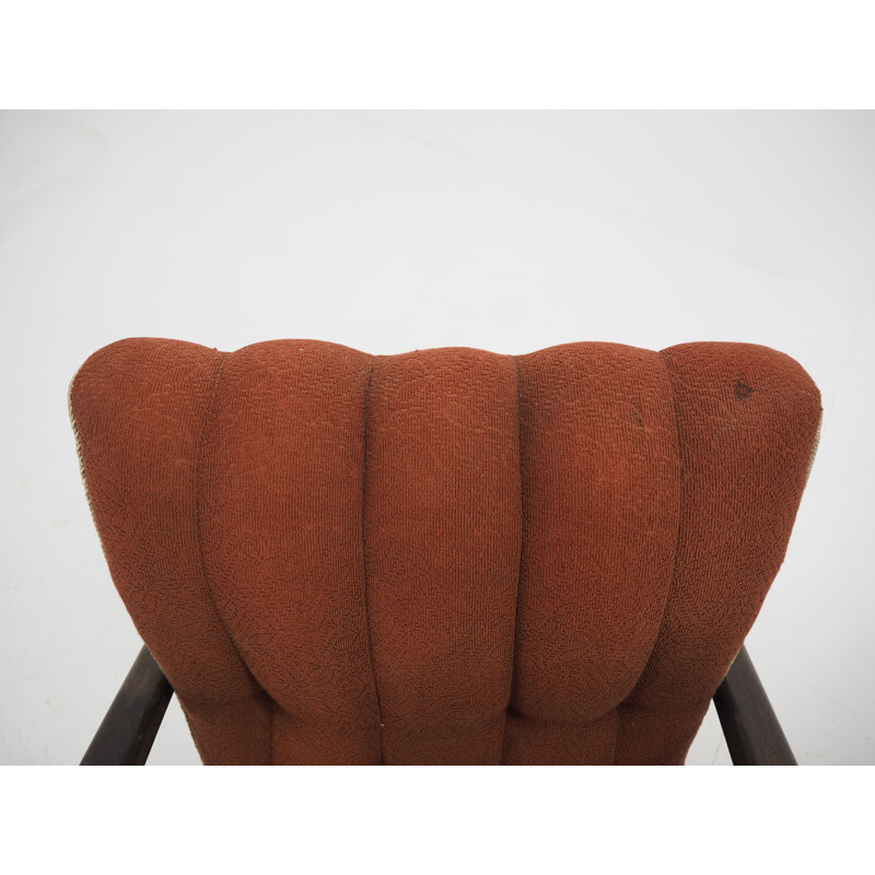 Pair of vintage armchairs by Jindrich Halabala, Czechoslovakia, Art Deco 1940