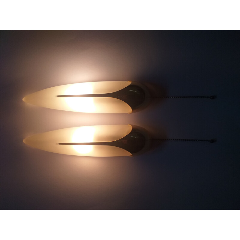 Pair of vintage wall lights, Italy 1970
