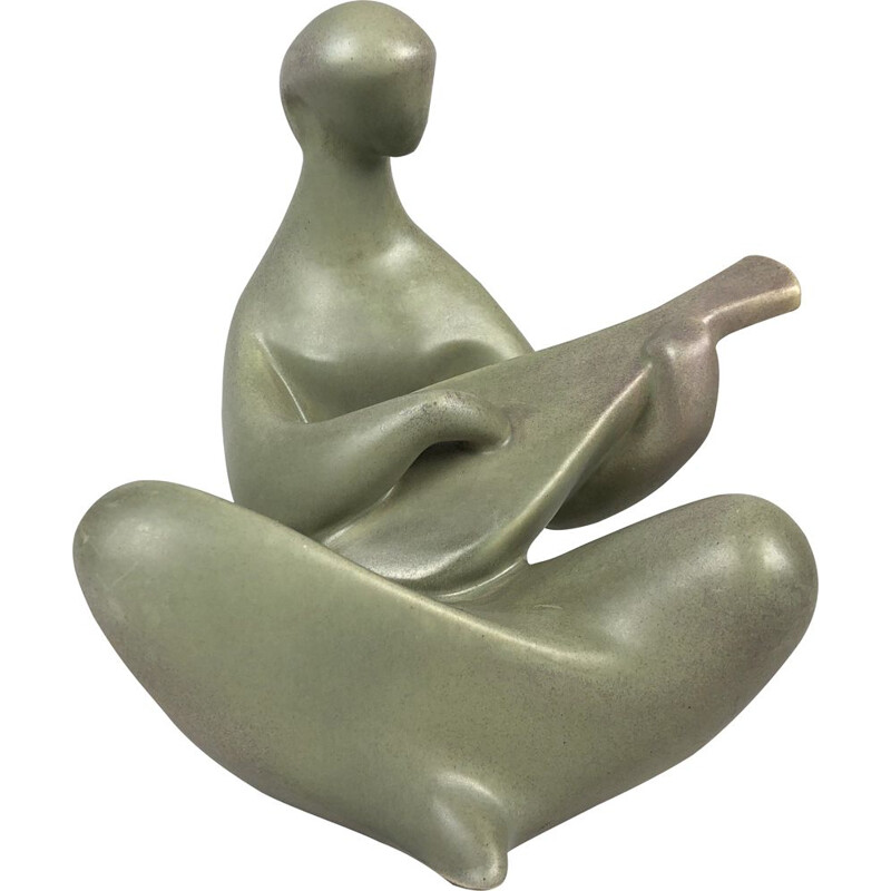 Mid-century Ceramic Sculpture, Made in Czechoslovakia 