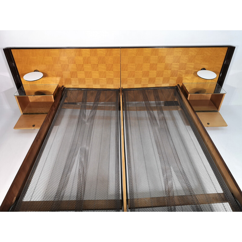 Vintage bed by Jindřich Halabala for UP Závody 1950