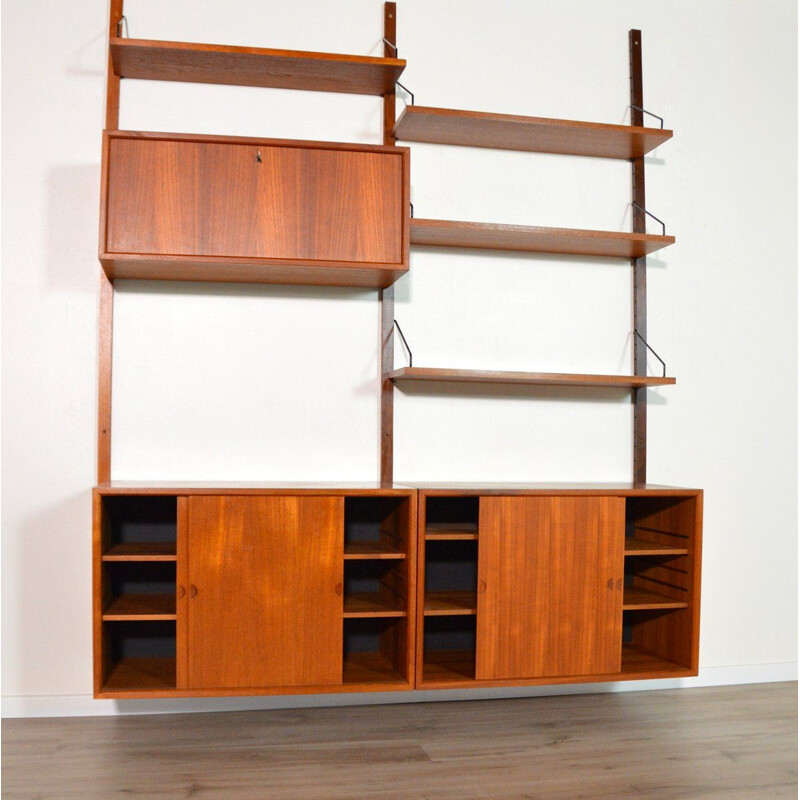 Vintage modular library Royal System by Poul Cadovius, Denmark 1960