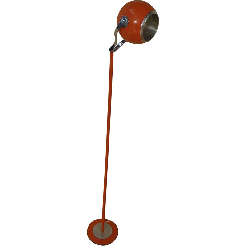 Vintage floor lamp orange Reggiani