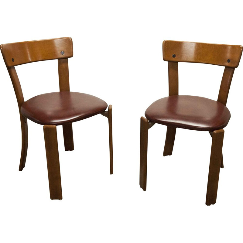 Pair of vintage chairs Bruno Rey Switzerland 1970