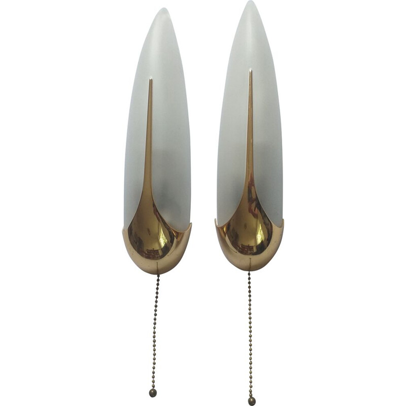 Pair of vintage wall lights, Italy 1970