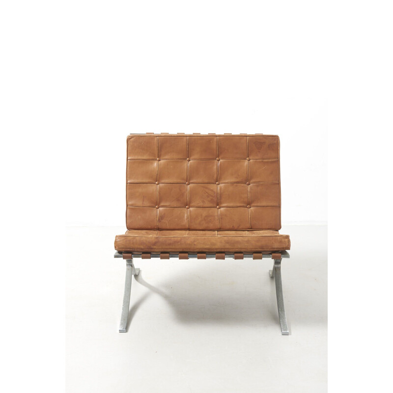 Vintage armchair "Barcelona", Mies Van der Rohe, Knoll International, Germany, 1960