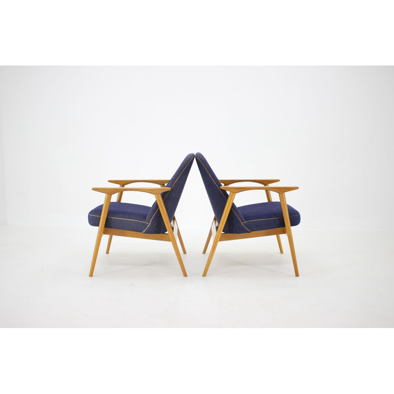 Pair of vintage armchairs Miroslav Navratil, Czechoslovakia 1960