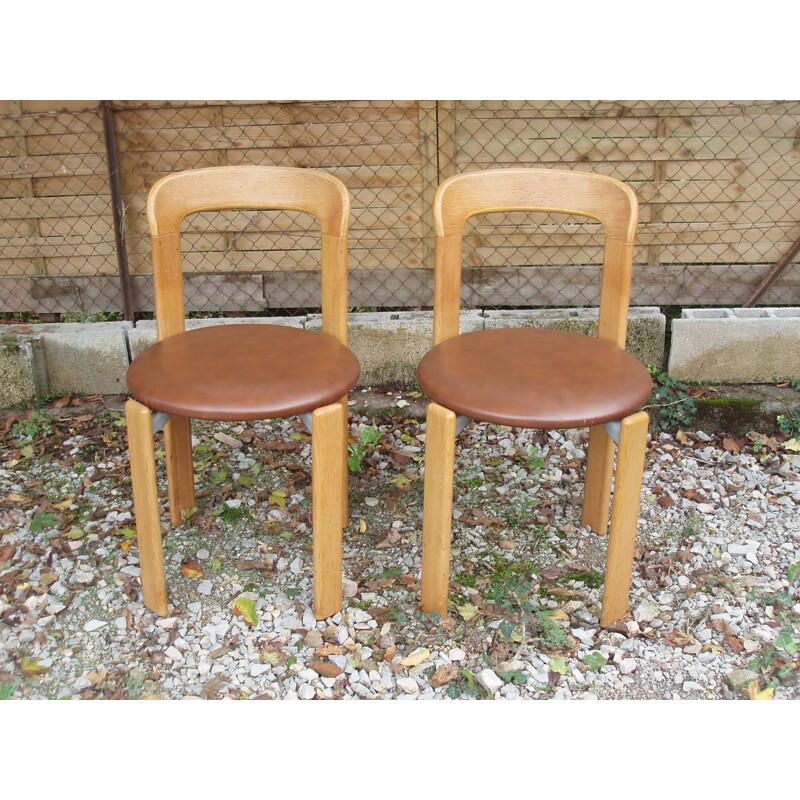 Pair of vintage chairs, Bruno Rey 1971