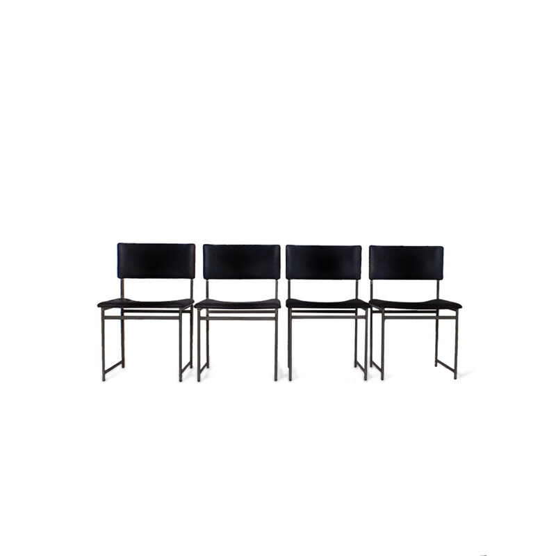 4 vintage SM08 chairs by Cees Braakman for the UMS Pastoe, Netherlands