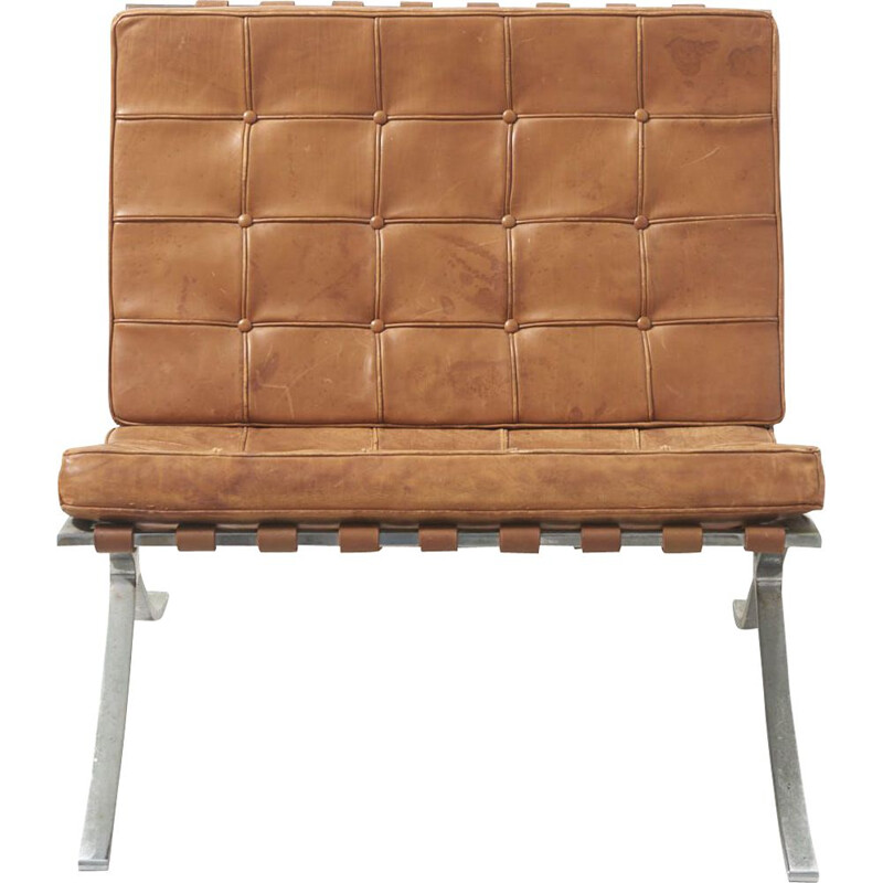 Vintage armchair "Barcelona", Mies Van der Rohe, Knoll International, Germany, 1960