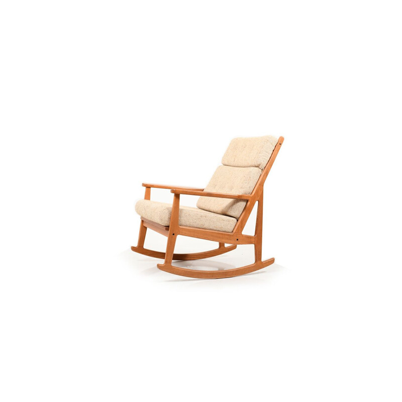 Rocking Chair vintage en teck danois