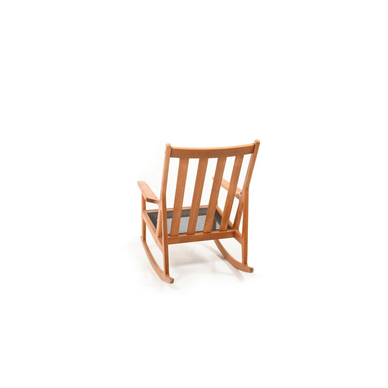 Rocking Chair vintage en teck danois