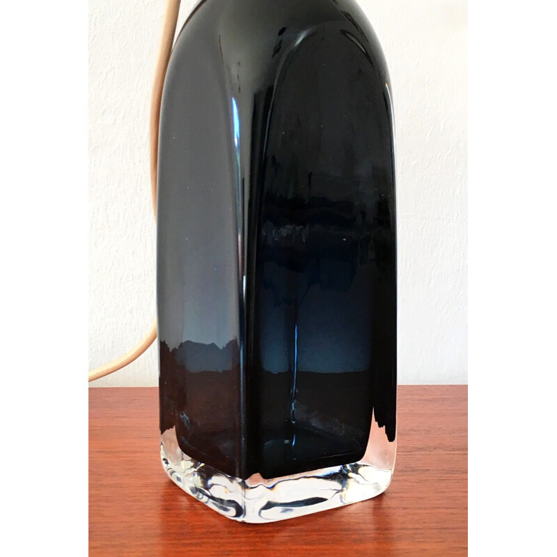 Vintage glass lamp by Carl Fagerlund for Orrefors 1960