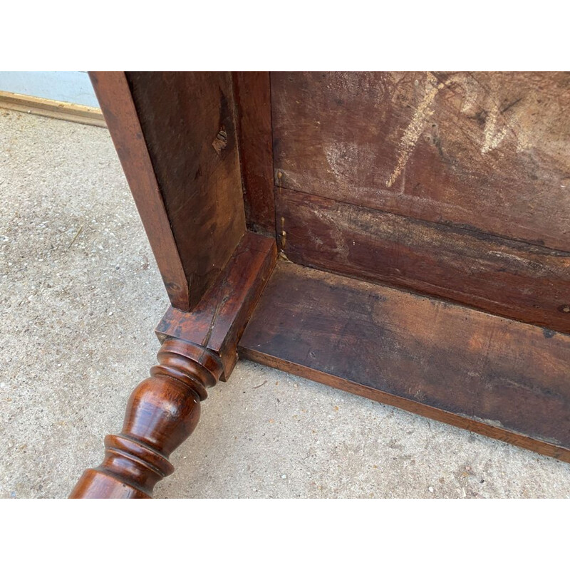 Vintage farm table in solid cherry wood