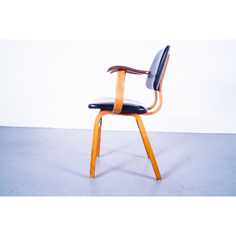 Chaise vintage en bois courbé de forme organique