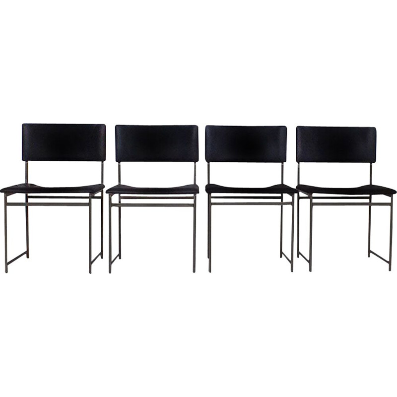4 vintage SM08 chairs by Cees Braakman for the UMS Pastoe, Netherlands