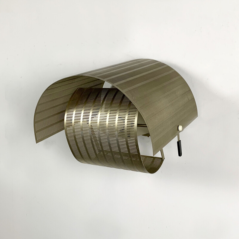 Vintage Gold Shogun Wall Lamp by Mario Botta for Artemide, 1980s