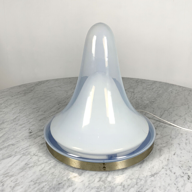 Lampe de table vintage de Carlo Nason Murano Verre et laiton 1970