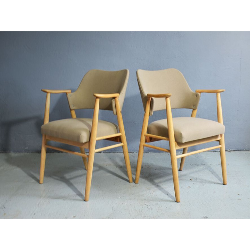 Set of 4 vintage Cees Braakman dining chairs for Pastoe 1960