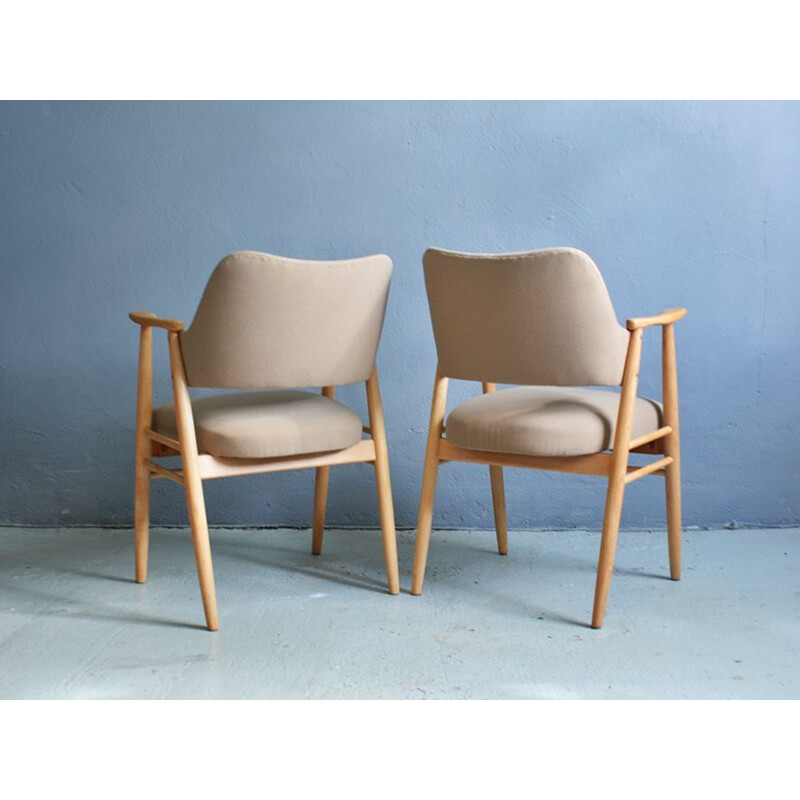 Set of 4 vintage Cees Braakman dining chairs for Pastoe 1960