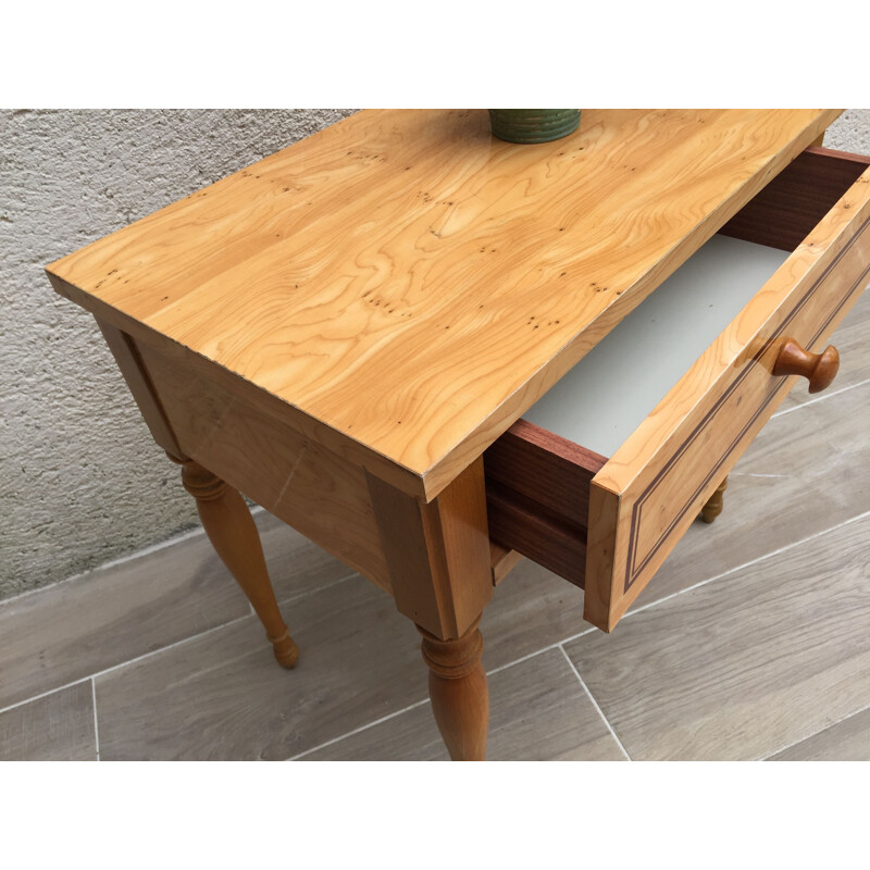 Small Vintage Wooden Bedside Table