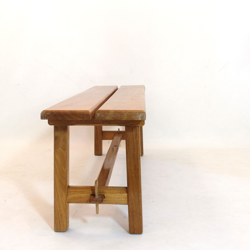 Vintage 3-seater bench at Regain House, 1970 