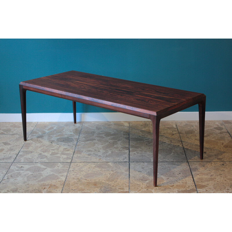 CFC Silkeborg rosewood coffee table, Johannes ANDERSEN - 1960s