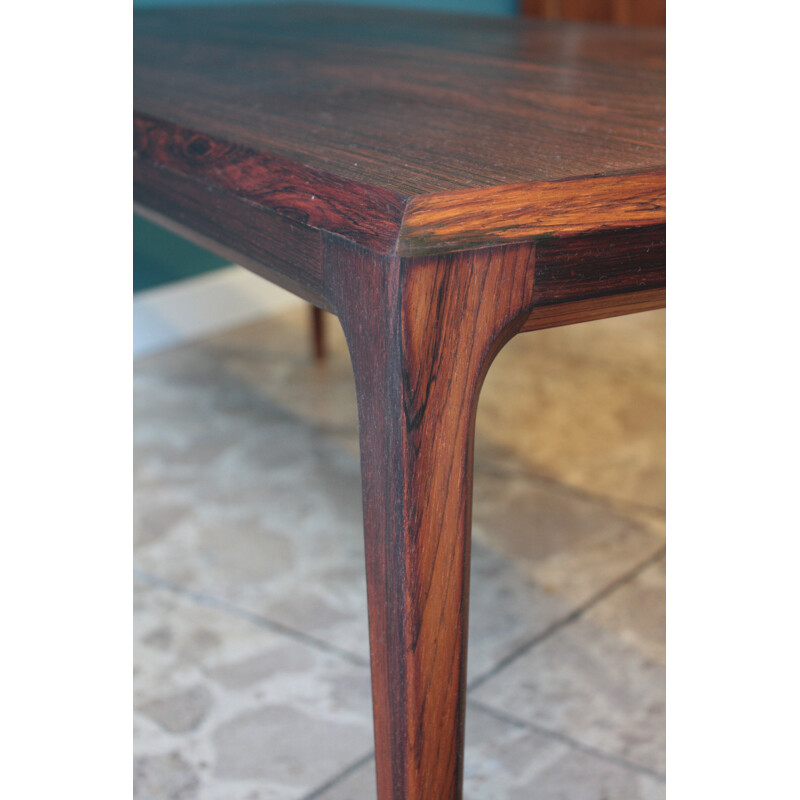 CFC Silkeborg rosewood coffee table, Johannes ANDERSEN - 1960s