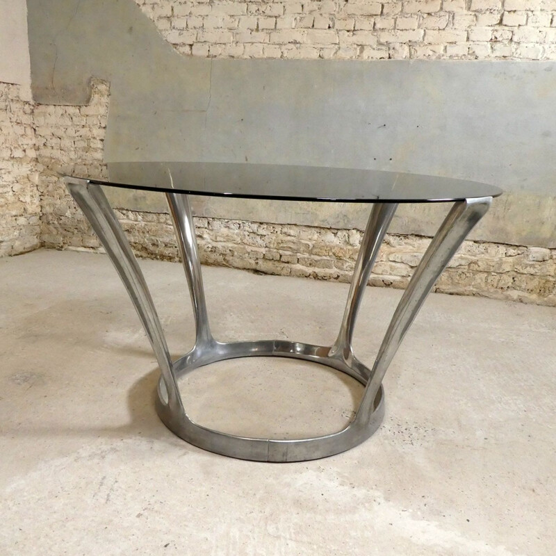 Table à manger vintage de Michel Charron 1970