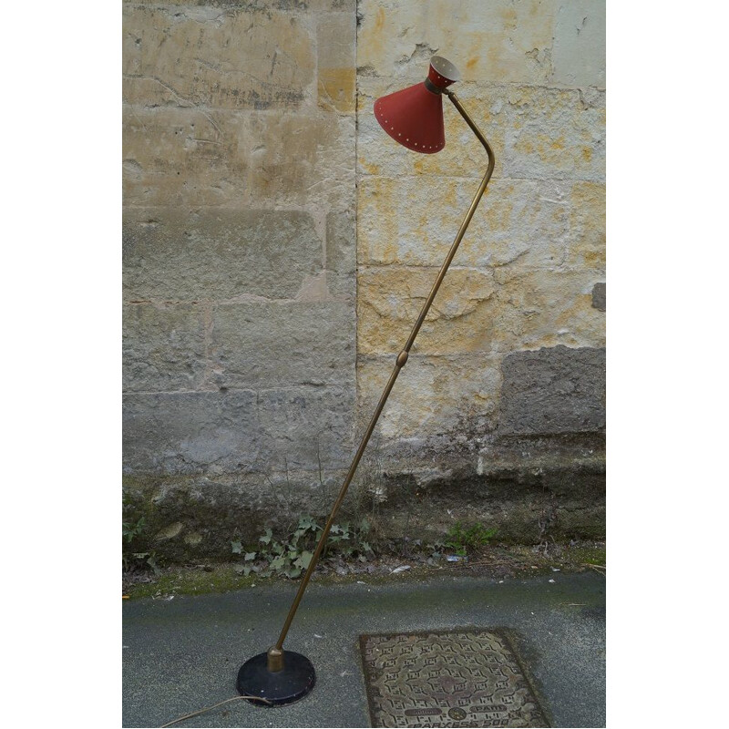 Vintage diabolo floor lamp Lunel 1950