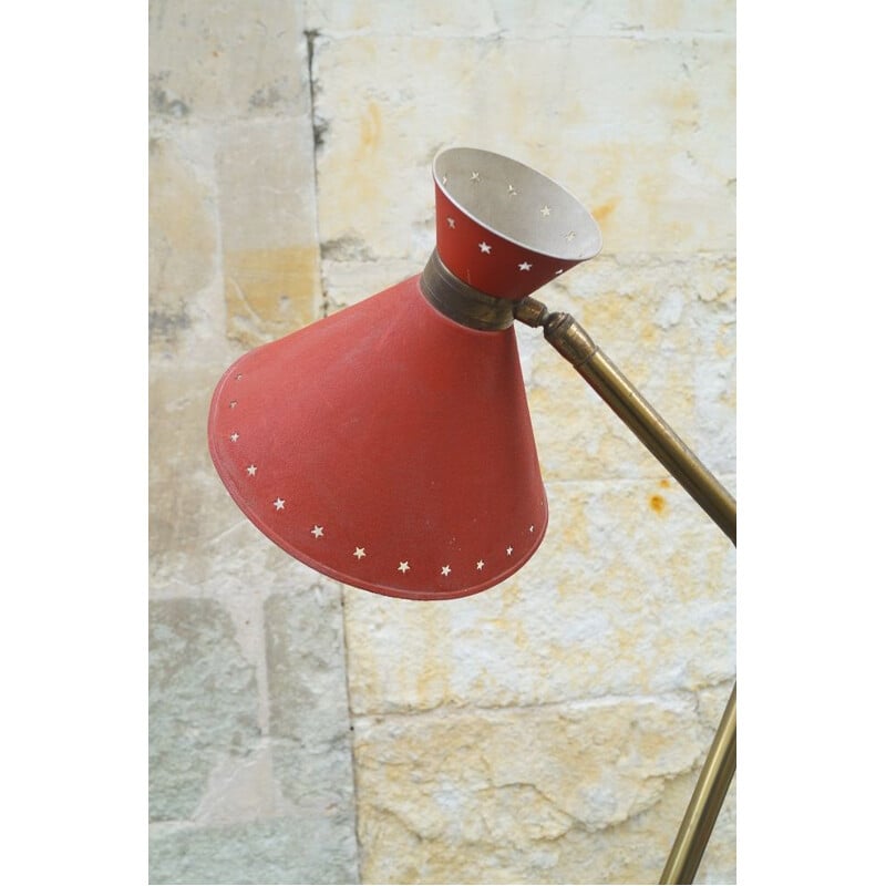 Vintage diabolo floor lamp Lunel 1950