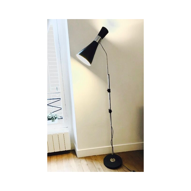 Vintage floor lamp Diabolo by Jo Hammerborg 1960