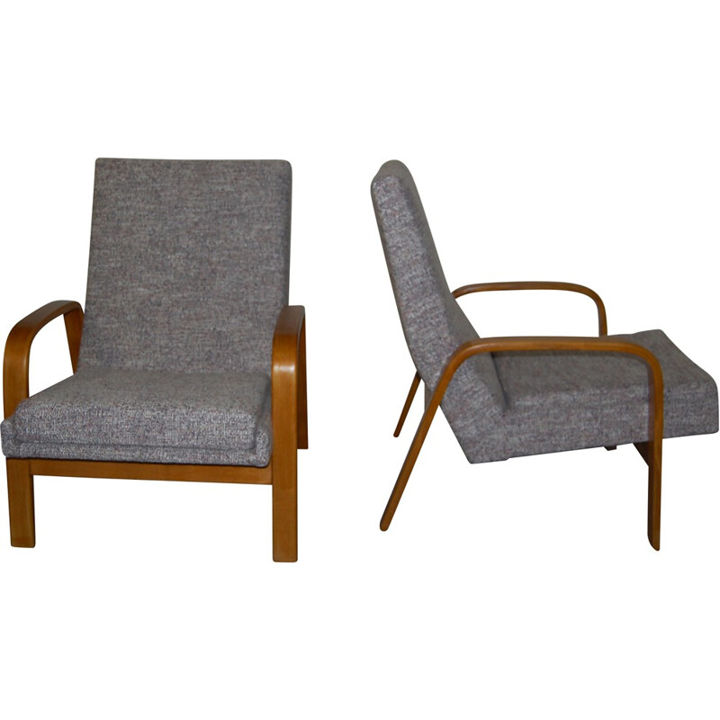 Pair of mid-century Steiner armchairs, A.R.P. - 1958