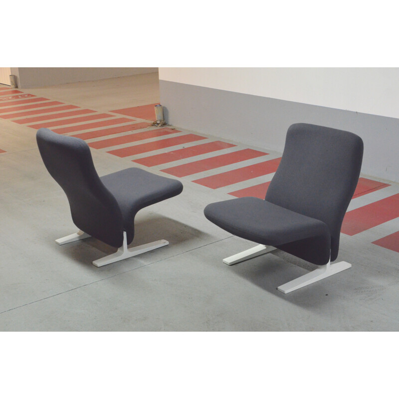 Pair of armchairs "Concorde", Pierre Paulin - 1960s