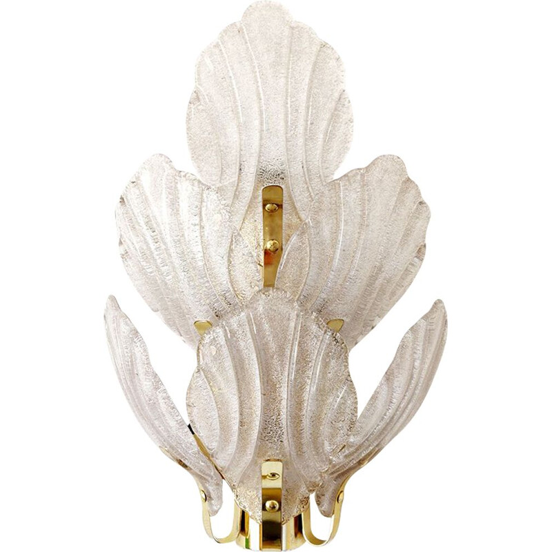 Vintage Murano glass wall lamp, 1960