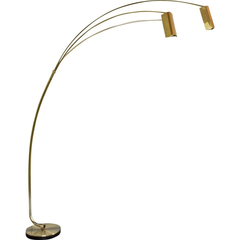 Vintage Italian brass floor lamp 1970