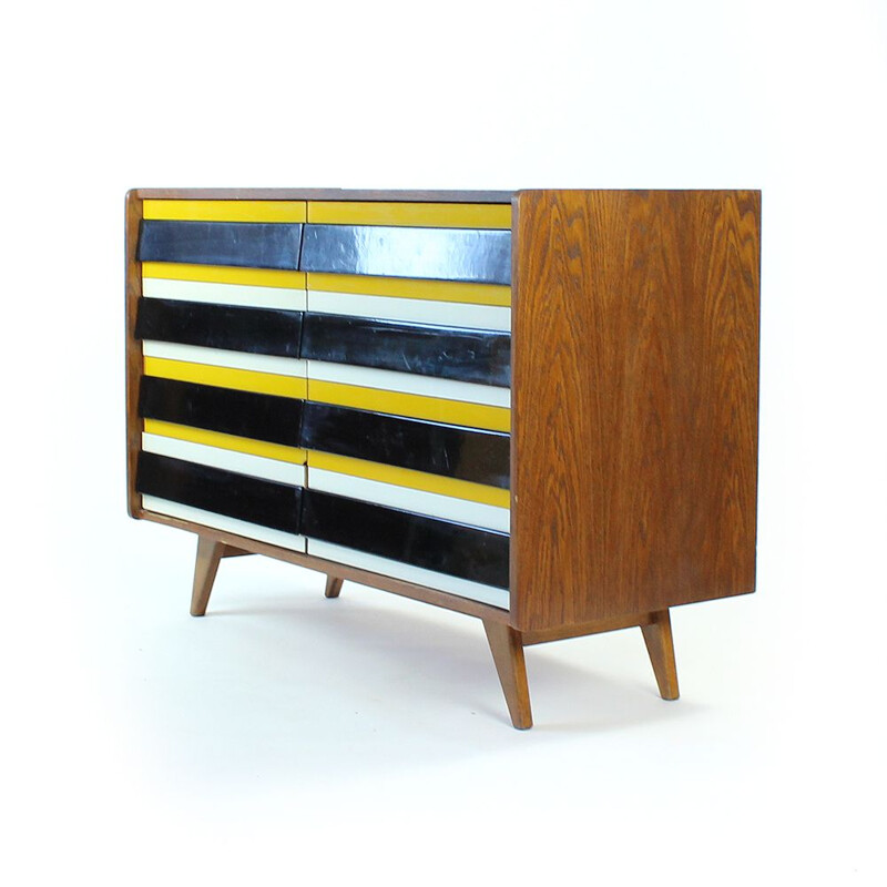 Vintage chest of drawers U 453 by Jiri Jiroutek, Interior Praha, Czechoslovakia 1960