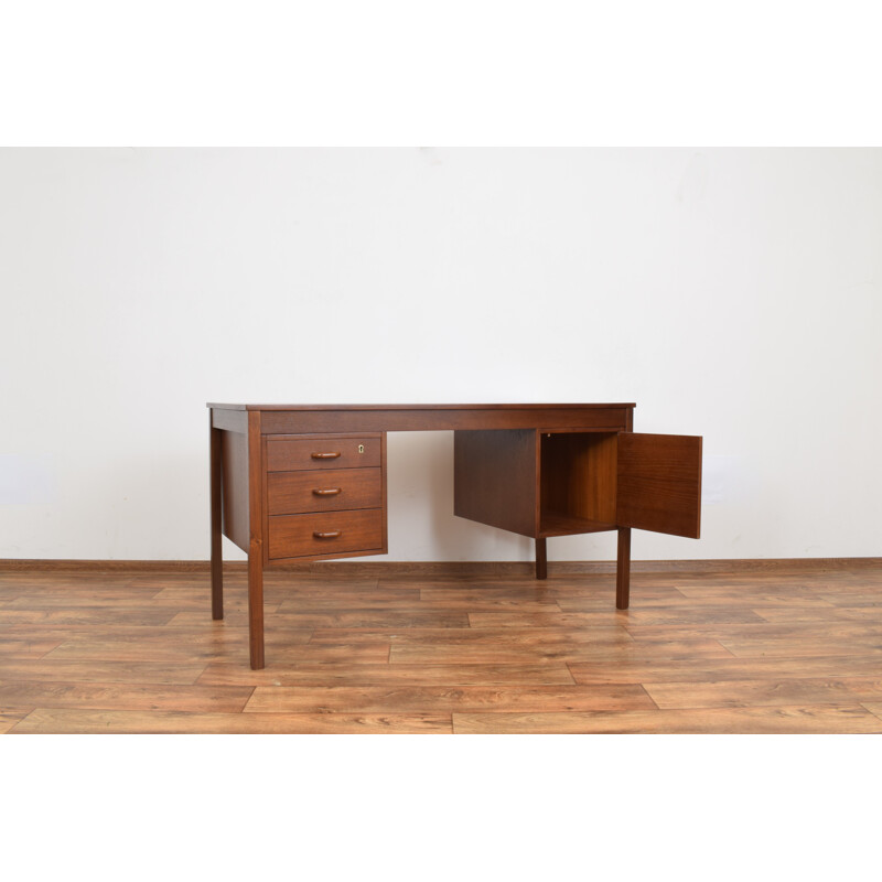 Mid-Century Teak Desk from Domino Mobler Danish 1960s