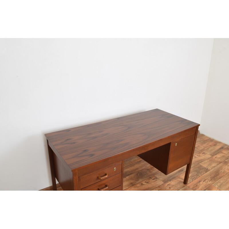 Mid-Century Teak Desk from Domino Mobler Danish 1960s