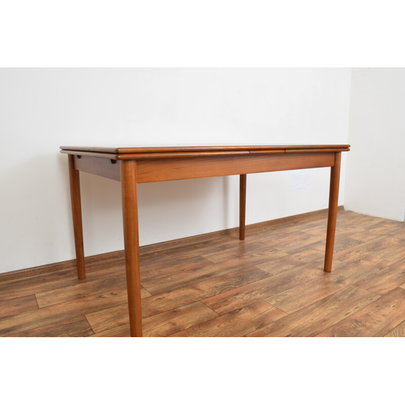 Mid-Century Teak Extendable Dining Table from A.M. Mobler, Danish 1960s