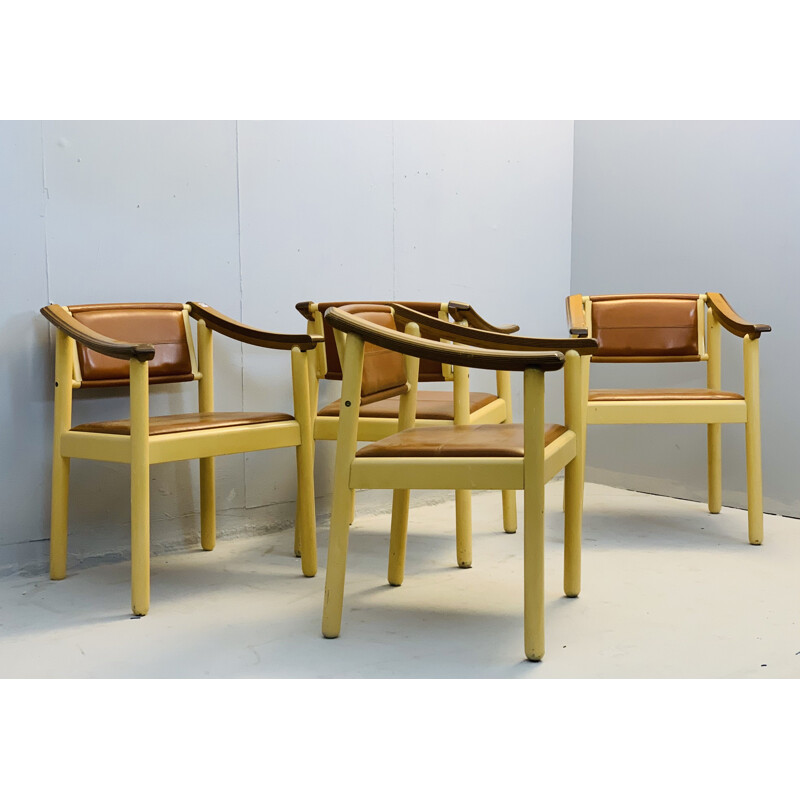 Lot de 4 fauteuils vintage Pierre Cardin, Circa 1980