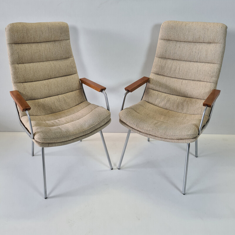 Paire de fauteuils vintage à haut dossier de Geoffrey Harcourt pour Artifort 1960