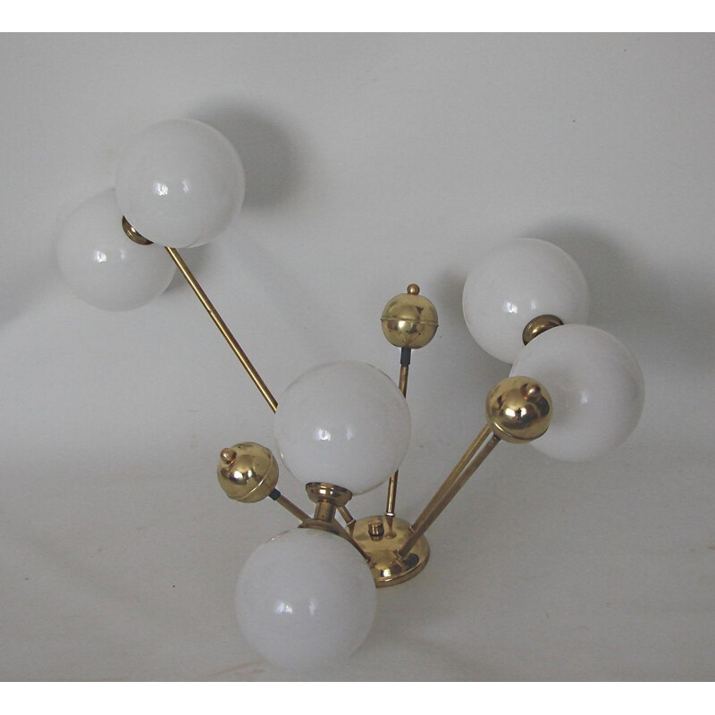 Vintage Stilnovo chandelier, 1960s