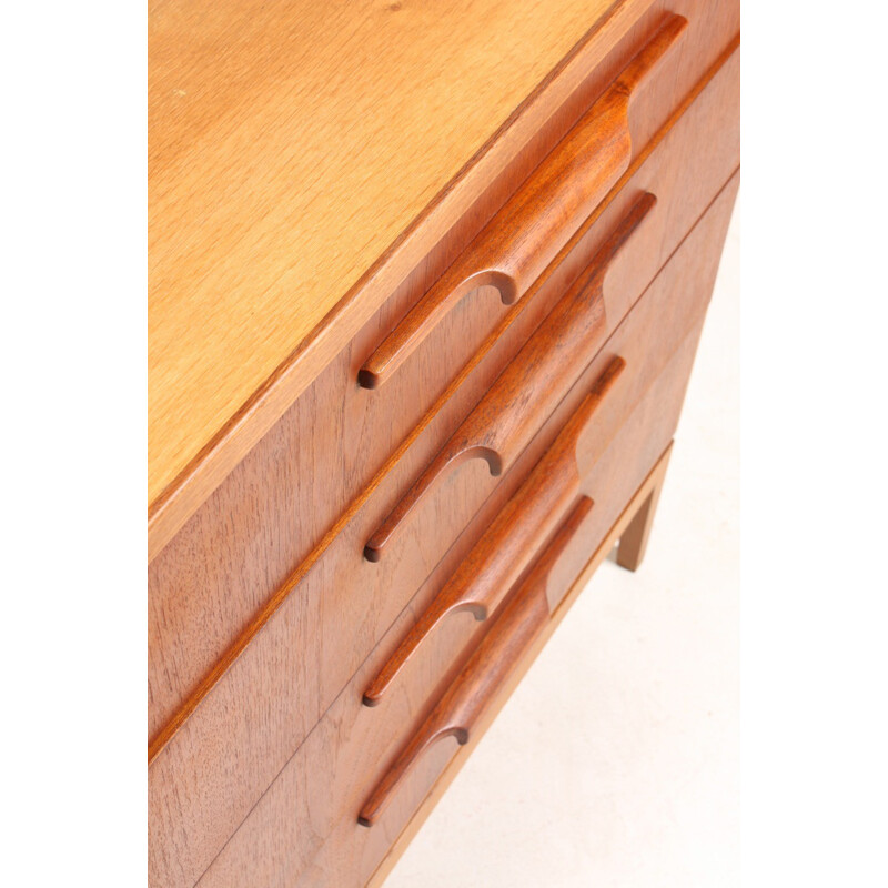 Little Scandinavian chest of drawers in teak wood - 1950s