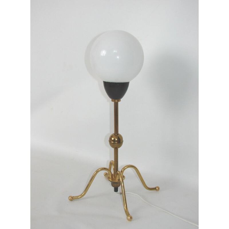 Lámpara vintage sobre soporte 1960