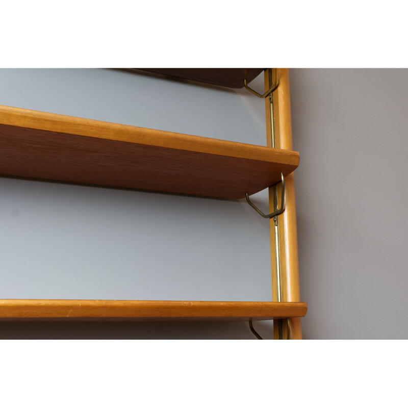 Vintage teak shelving system by William Watting for Fristho, Dutch 1960s