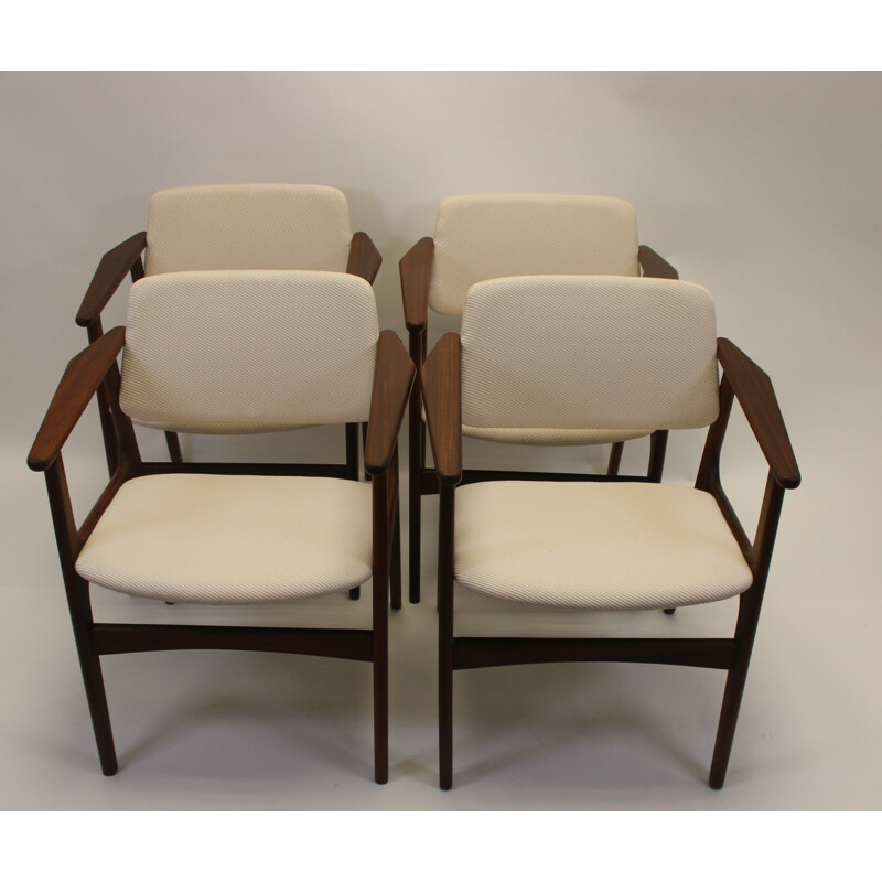 Set van 4 vintage stoelen Arne Vodder Denemarken