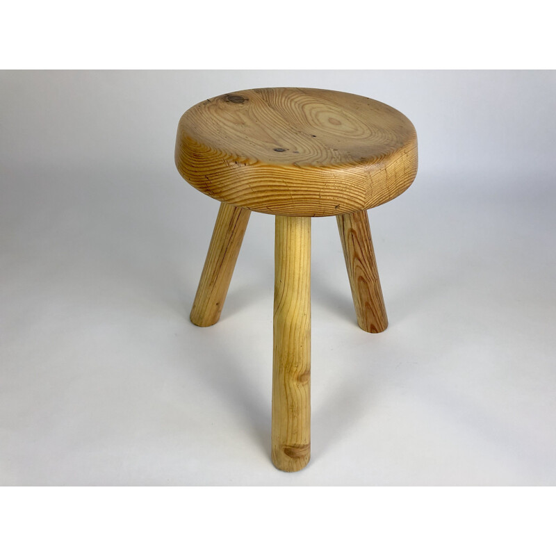 Vintage pine stools by Charlotte Perriand for Les Arcs resort 1960s
